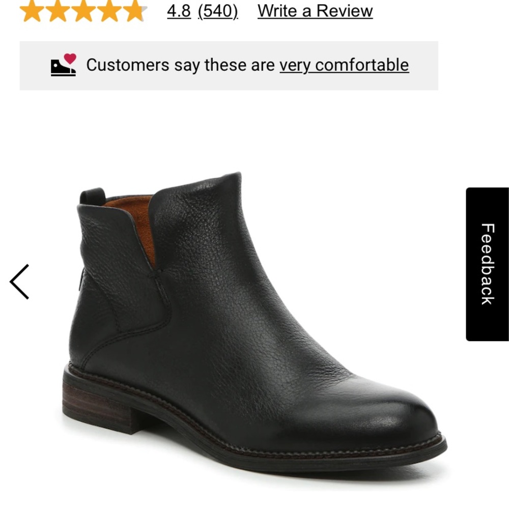 Franco Sarto Leather Ankle Boots - Booties